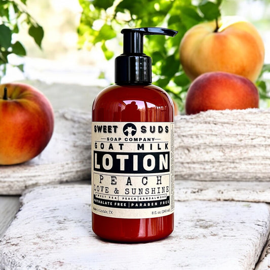 Peach, Love & Sunshine Goat Milk Lotion(Seasonal)