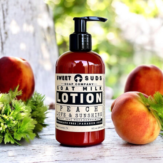 Peach, Love & Sunshine Goat Milk Lotion(Seasonal)