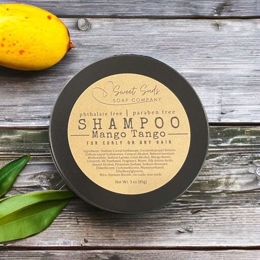 Mango Tango Shampoo Bar- for Curly or Dry Hair