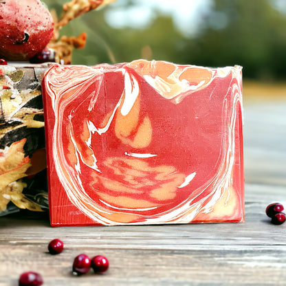 Orange Cranberry Spice Goat Milk Soap