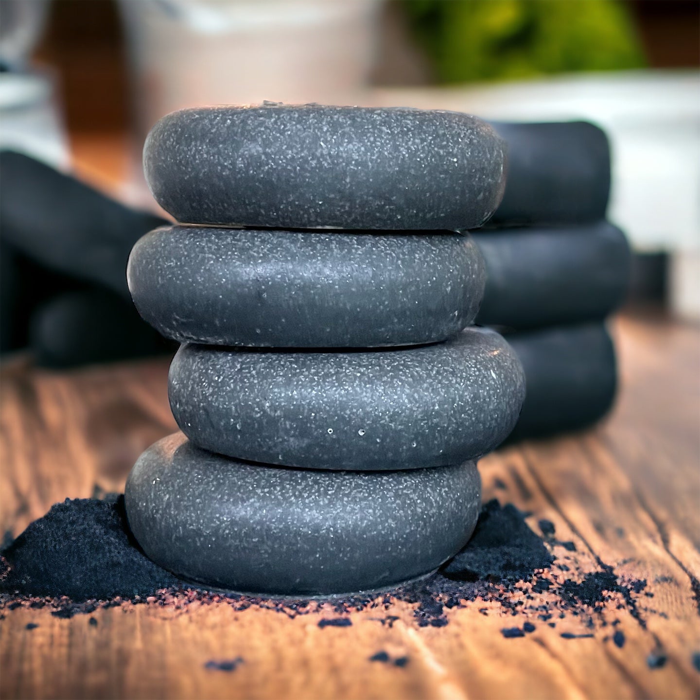 Charcoal + Tea Tree Facial Salt Bar