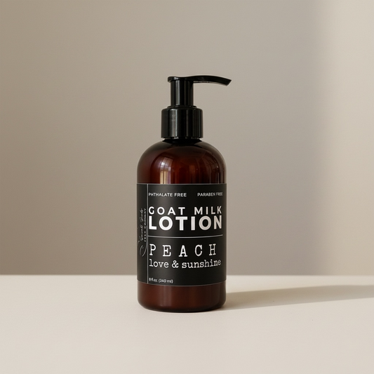 Peach, Love & Sunshine Goat Milk Lotion(Seasonal)